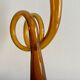 Amber glass vase