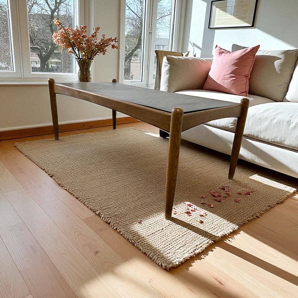 Vintage brutalist coffee table / Eric Merthen coffee table