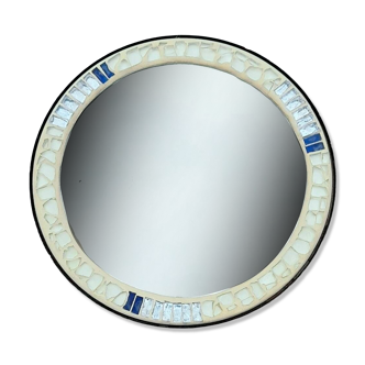 Miroir mosaïque  de verre et métal