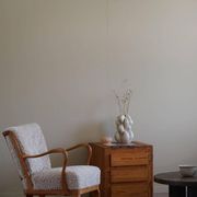 Free-standing primitive pine commode, mid-century Swedish, 1950s.