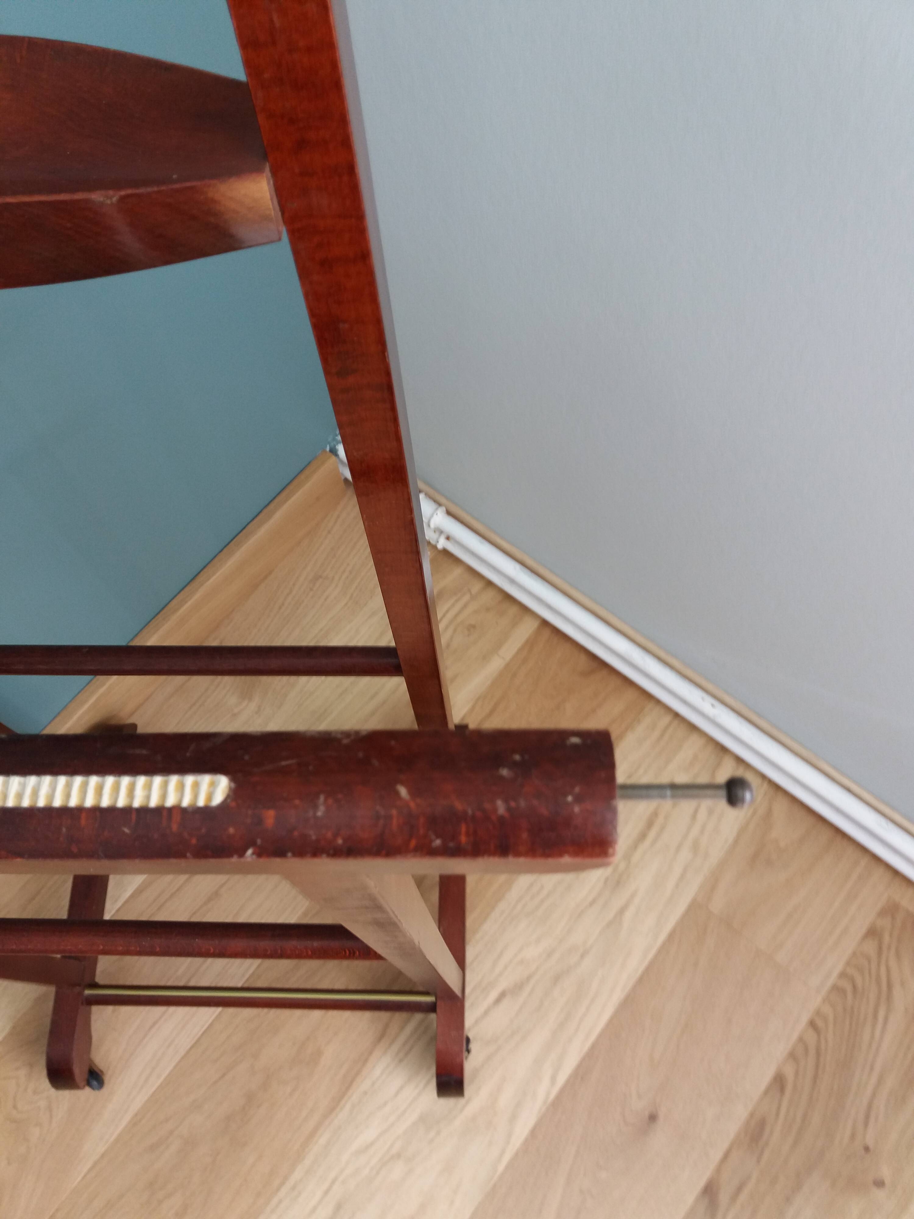 Night stand with two clothes racks