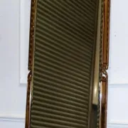 Vintage Art Deco Mirror with Bevelled Glass Panels in Peach by Atsonea, 1960s