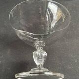 6 coupes à champagne – cristal uni taillé