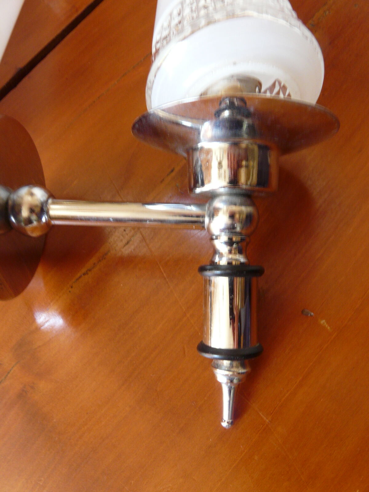 Pair wall light Torchiere circa 60s