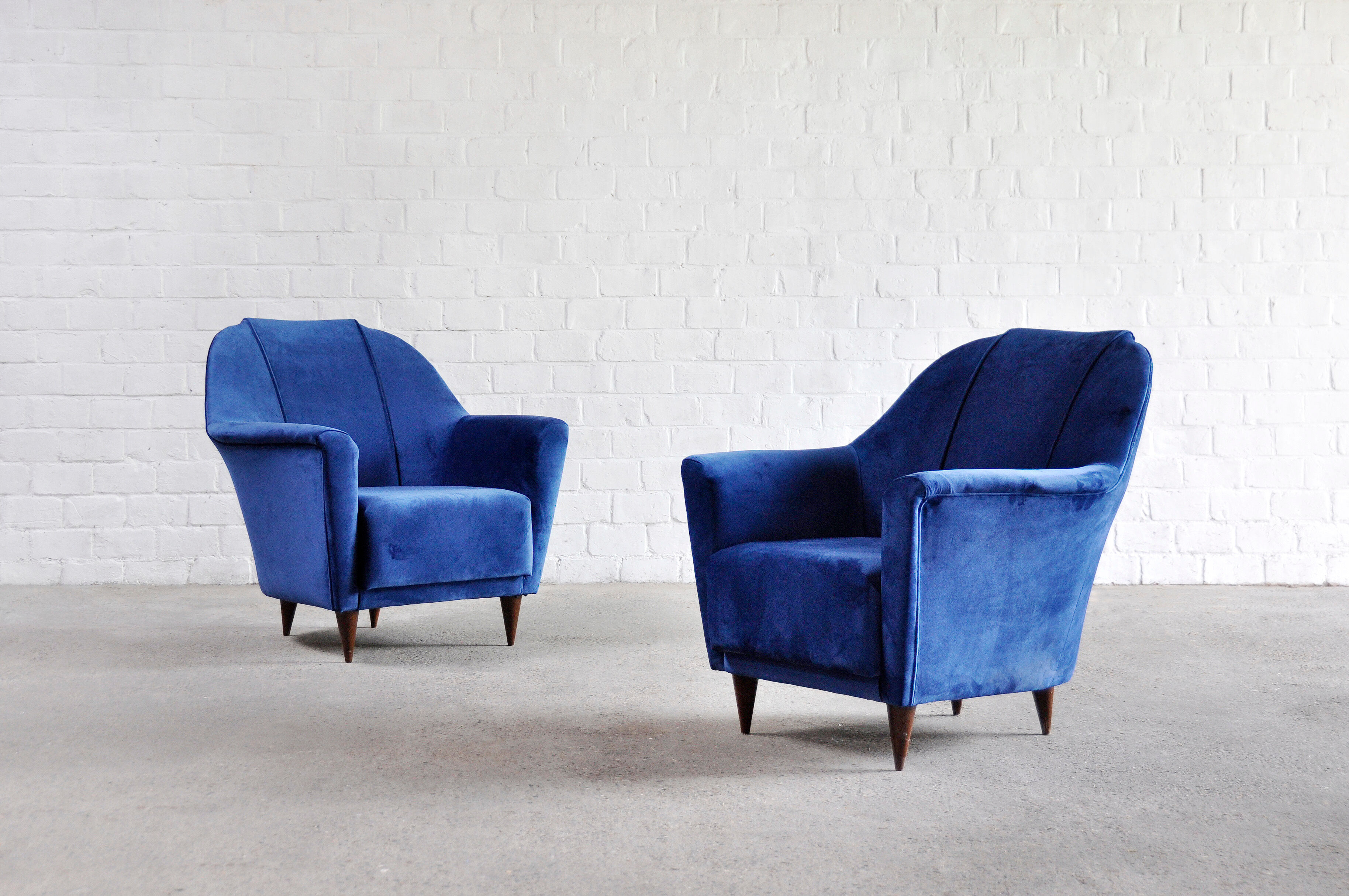 Fauteuils italiens du milieu du siècle par Ico Parisi pour Ariberto Colombo, années 1950, Set de 2
