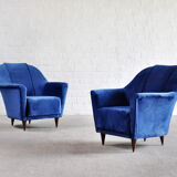 Mid-Century Italian Armchairs by Ico Parisi for Ariberto Colombo, 1950s, Set of 2