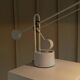 White Metal Stilplast Halo Balance Table Lamp from Italy - 1980s Postmodern Memphis Design