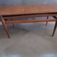 Table basse monte-et-baisse scandinave en acajou – Vintage