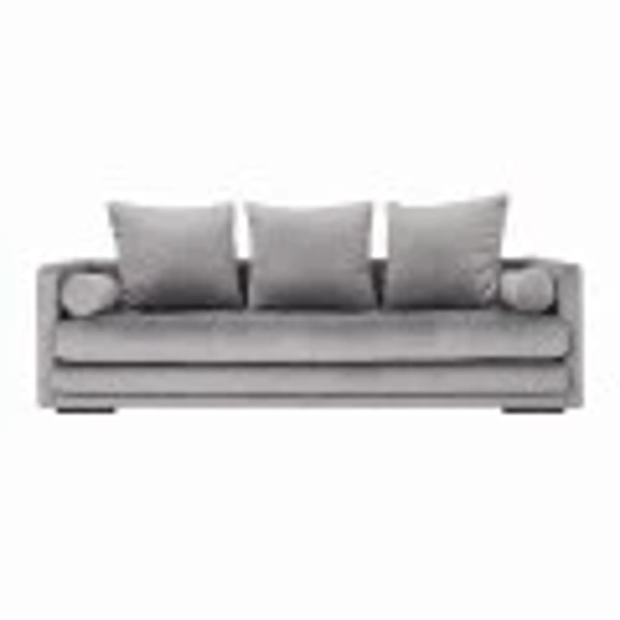 Sofa KOPENHAGA silver velour, Scandinavian design