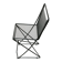 Postmodern black kitchen bar stool Kreuzschwinger by Till Behrens for Schlubach, 1980s.