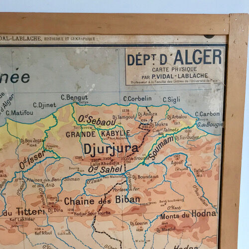 Vidal Lablache 42 Algiers School Map