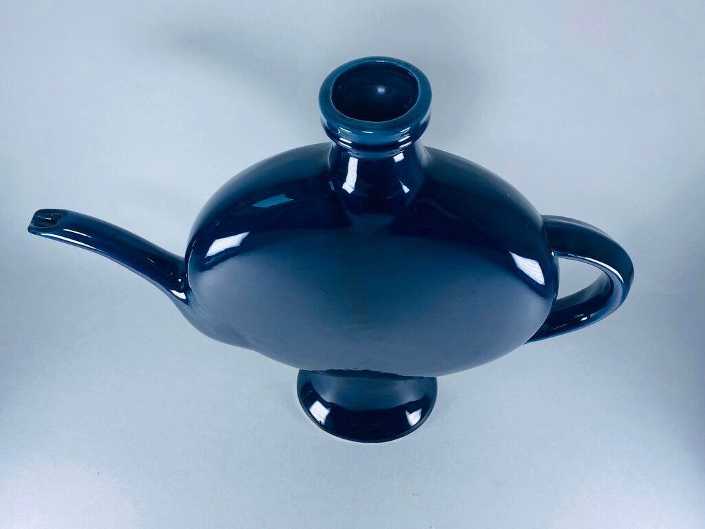 Vase in the shape of a teapot "Les grottes Dieulefit" Drôme 1960