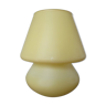 Pale yellow mushroom lamp 70s