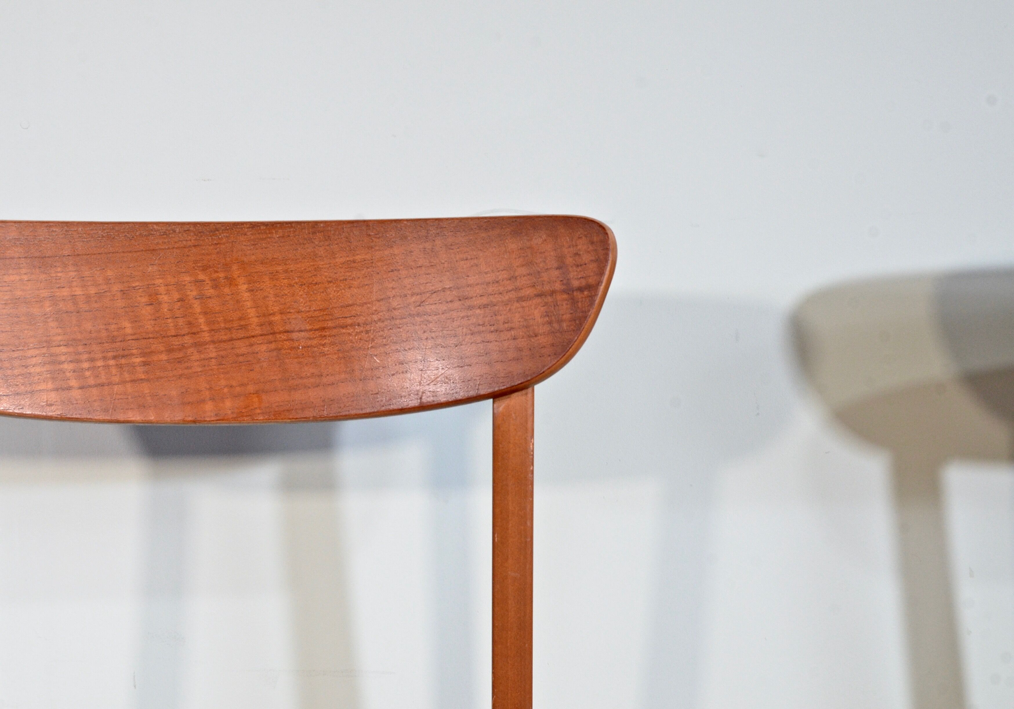 Set of 4 midcentury teak chairs
