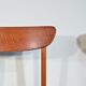 Set of 4 midcentury teak chairs