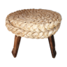 Stool braided straw