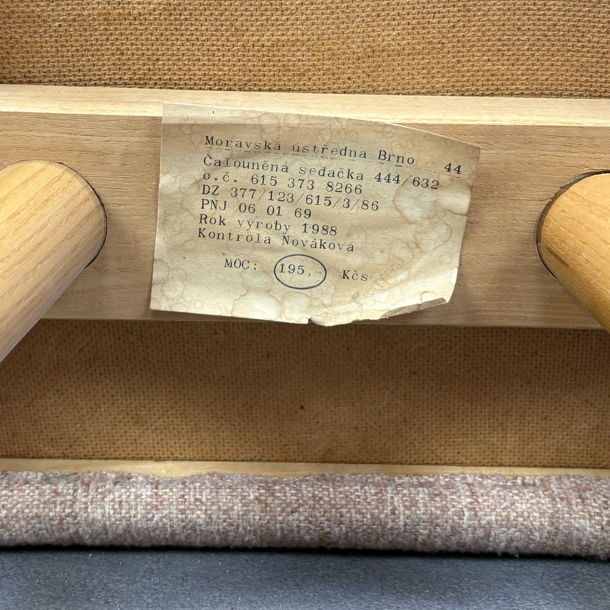 Vintage Footstool by Moravská Ústředna Brno, 1988, Czechoslovakia