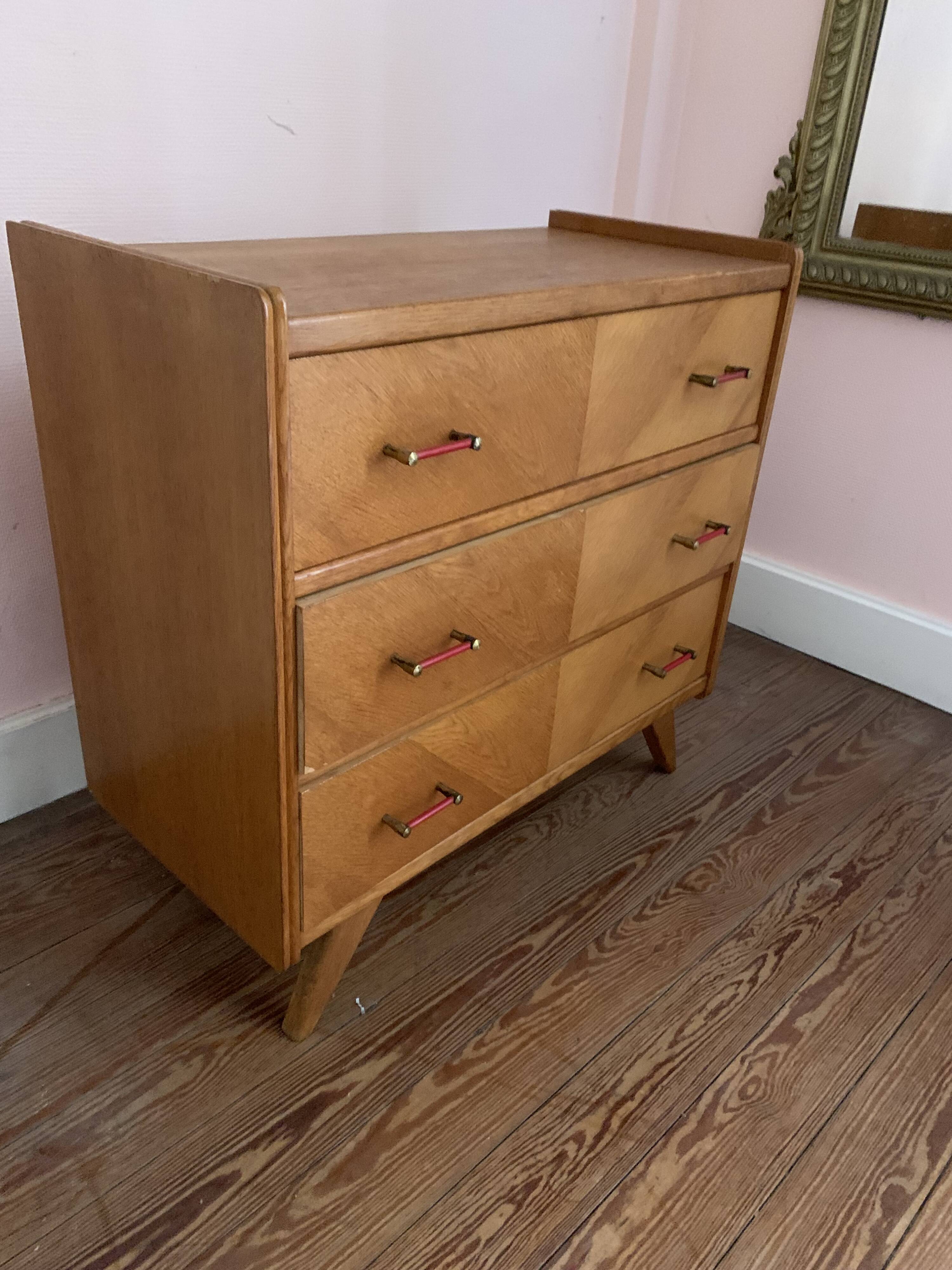 Commode pieds compas année 50
