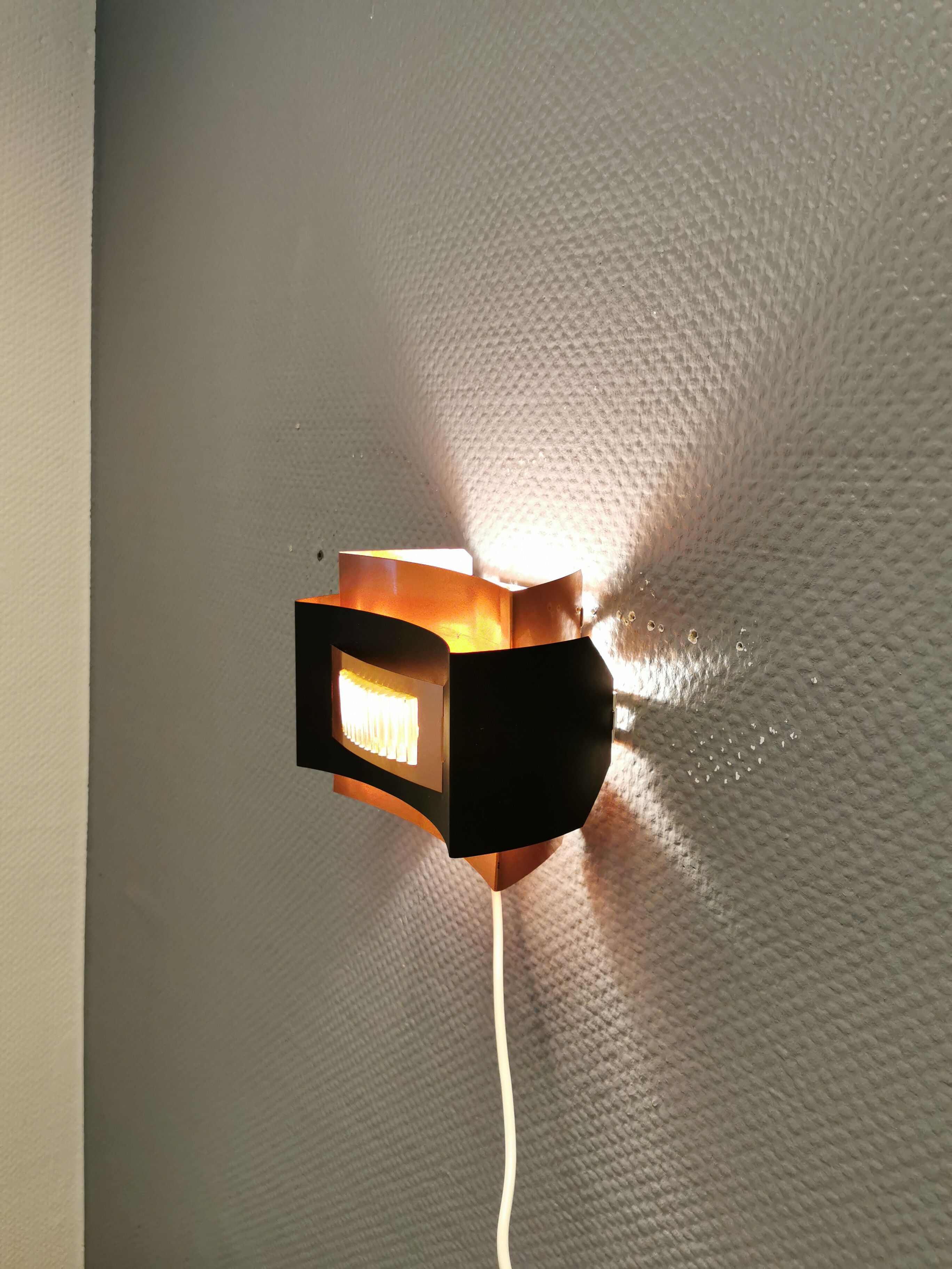 Wall lamp, designed by Werner Schou for his own company Coronell Elektro - Denmark.