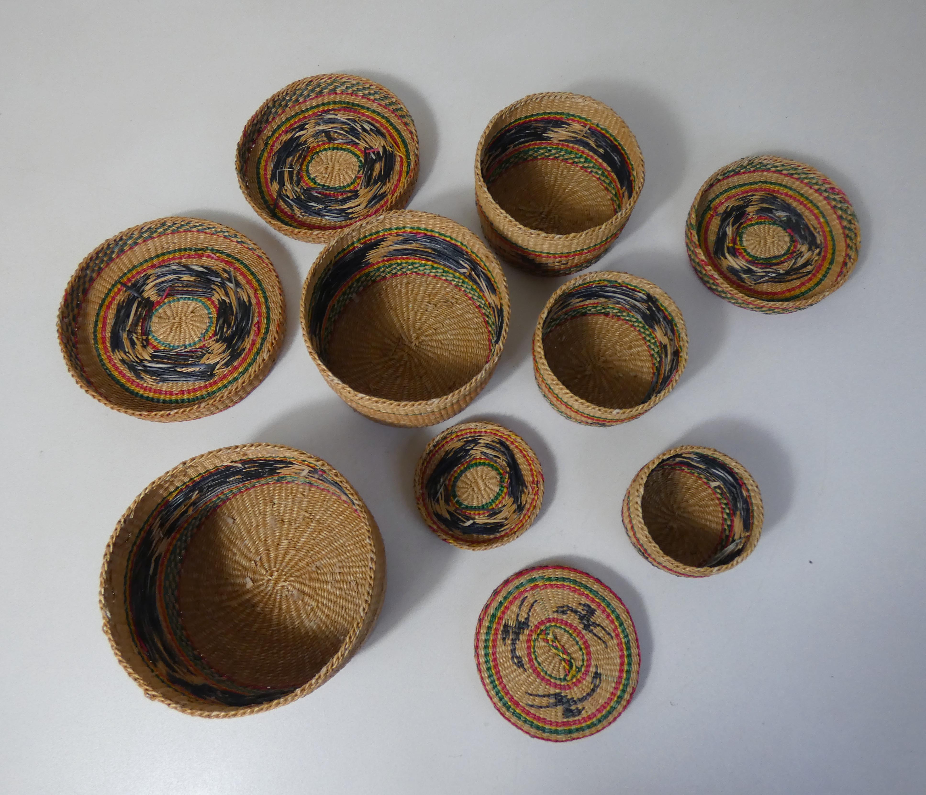 Rattan trundle boxes