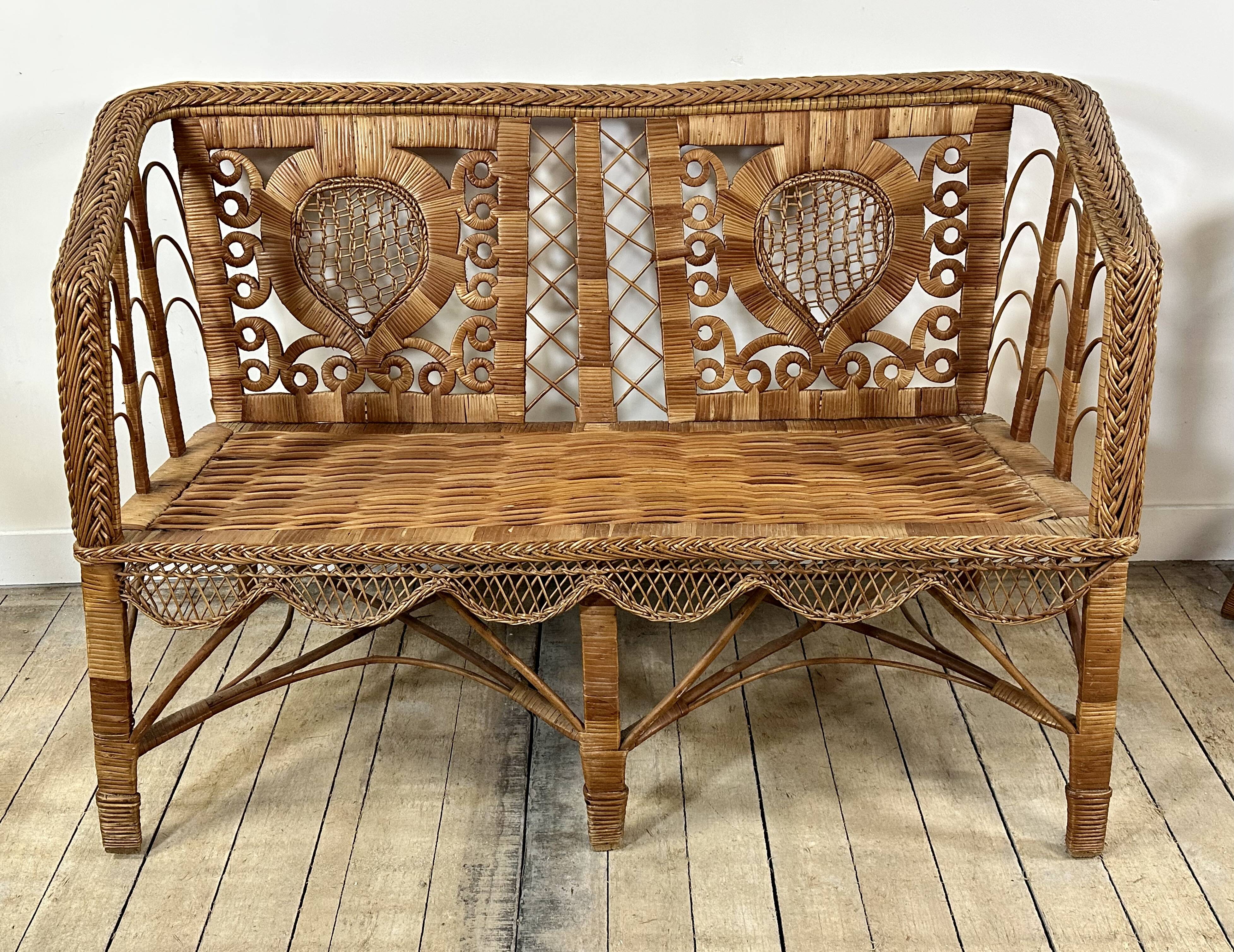 Victorian-style rattan lounge from the 1920s.