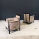 Postmodern Peggy Lounge Chairs by Umberto Asnago for Giorgetti, Italy, 1980s, Set of 2