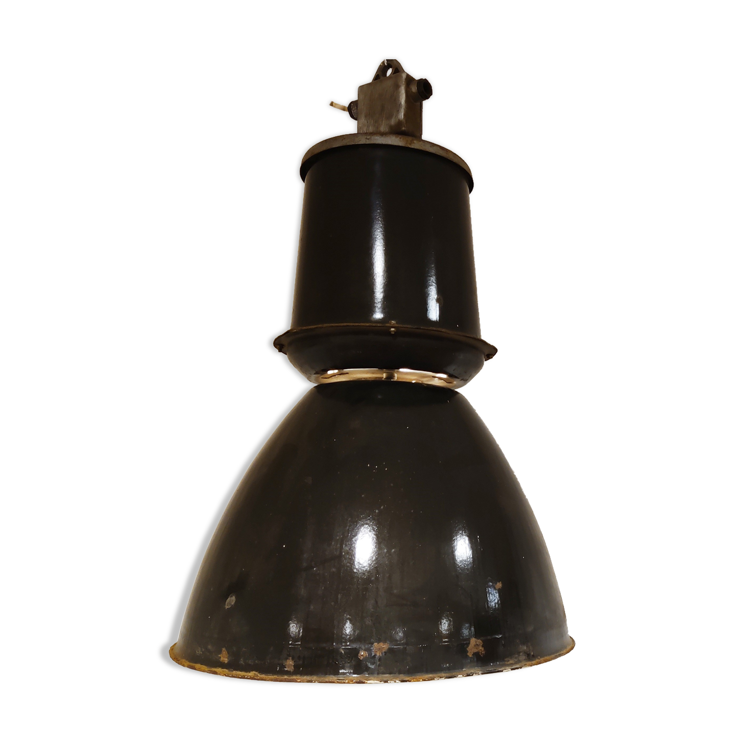 Industrial enamel lamps, 1950s