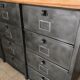 Meuble industriel 12 clapets Strafor métal bois