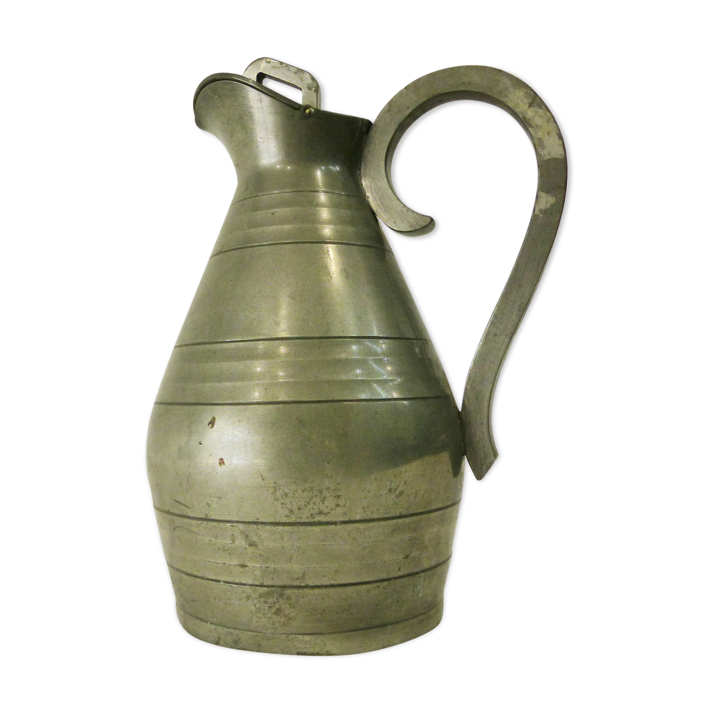 Tin pitcher by J.Despres 20th century