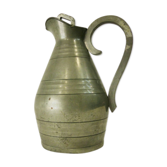 Tin pitcher by J.Despres 20th century