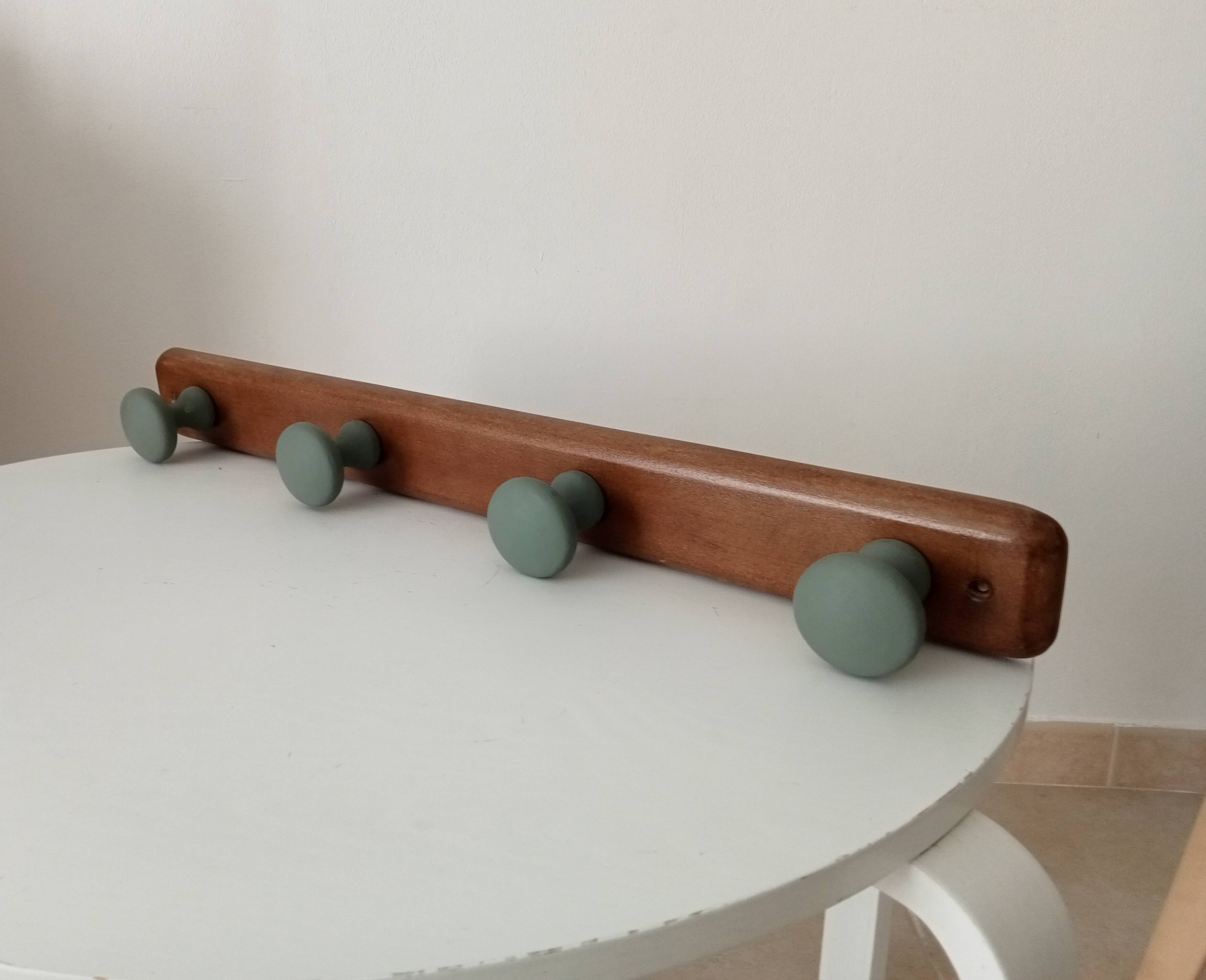 Vintage wall coat rack