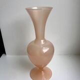 Pale pink opaline vase 40s