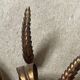 Vintage Italian ear of wheat wall light