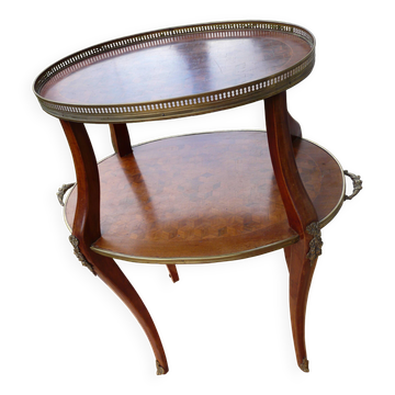 Antique Napoleon III pedestal tea table