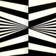 Scandinavian Sideboard in Birch with Hand-Painted Op-Art Pattern, 1960s