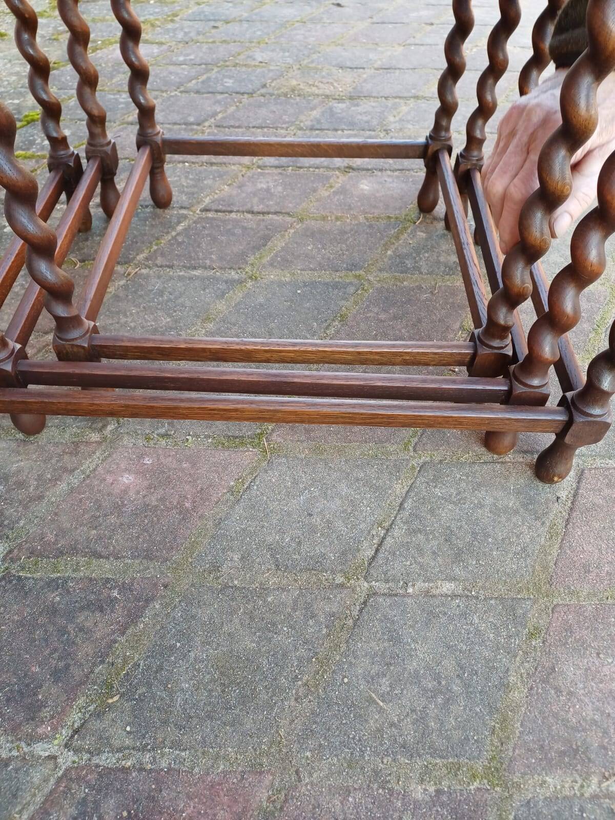 Mahogany nesting tables, set of 3