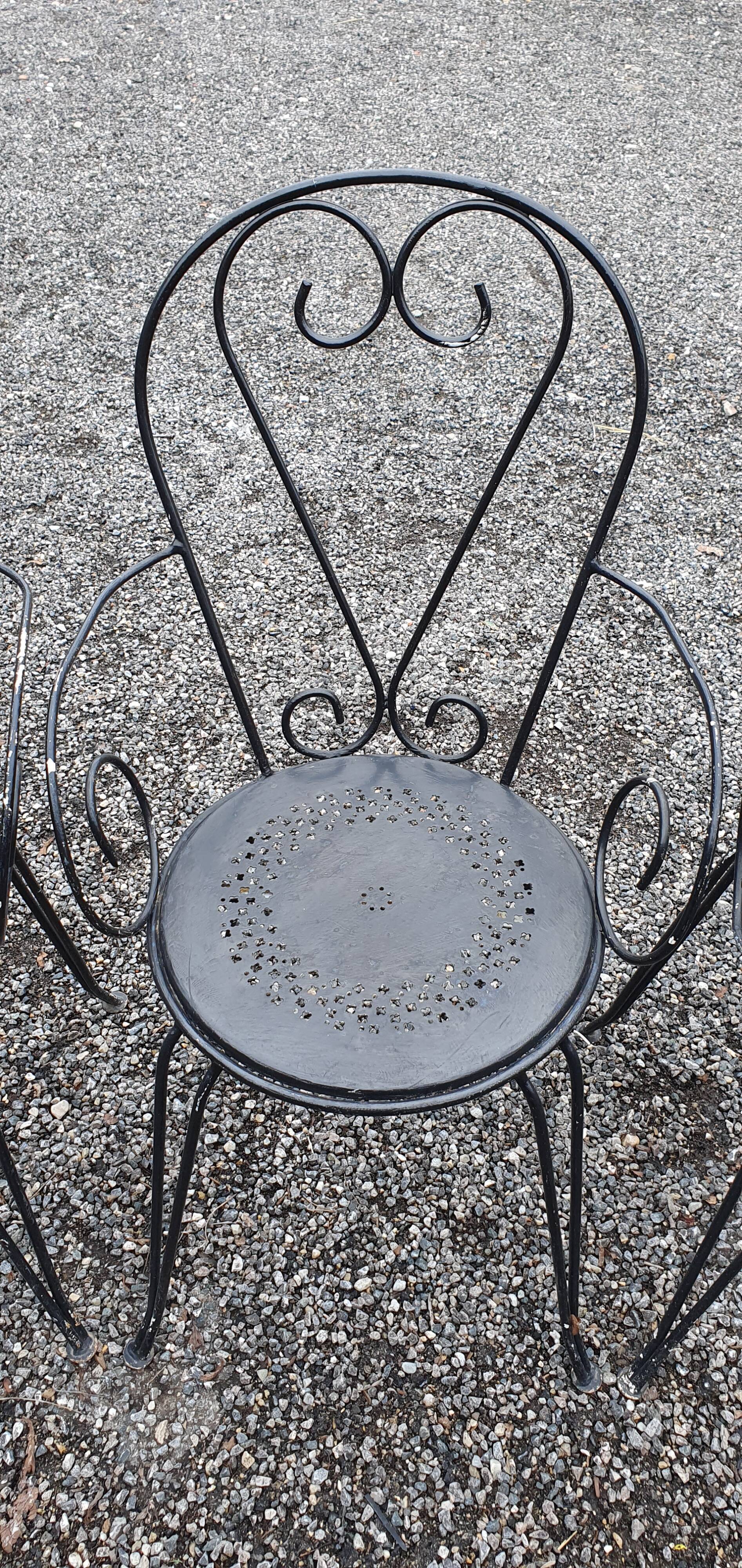 Set of garden chairs