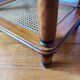 Pair of wooden and cane sofa ends