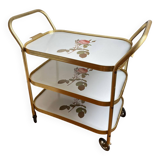 Golden trolley on wheels