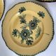 4 antique plates in hand-painted faience