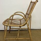 Fauteuil en bambou et rotin