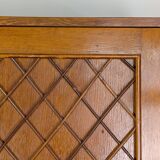 Wood and rattan wardrobe 60'