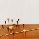 Italian mid century modern brass Sputnik chandelier
