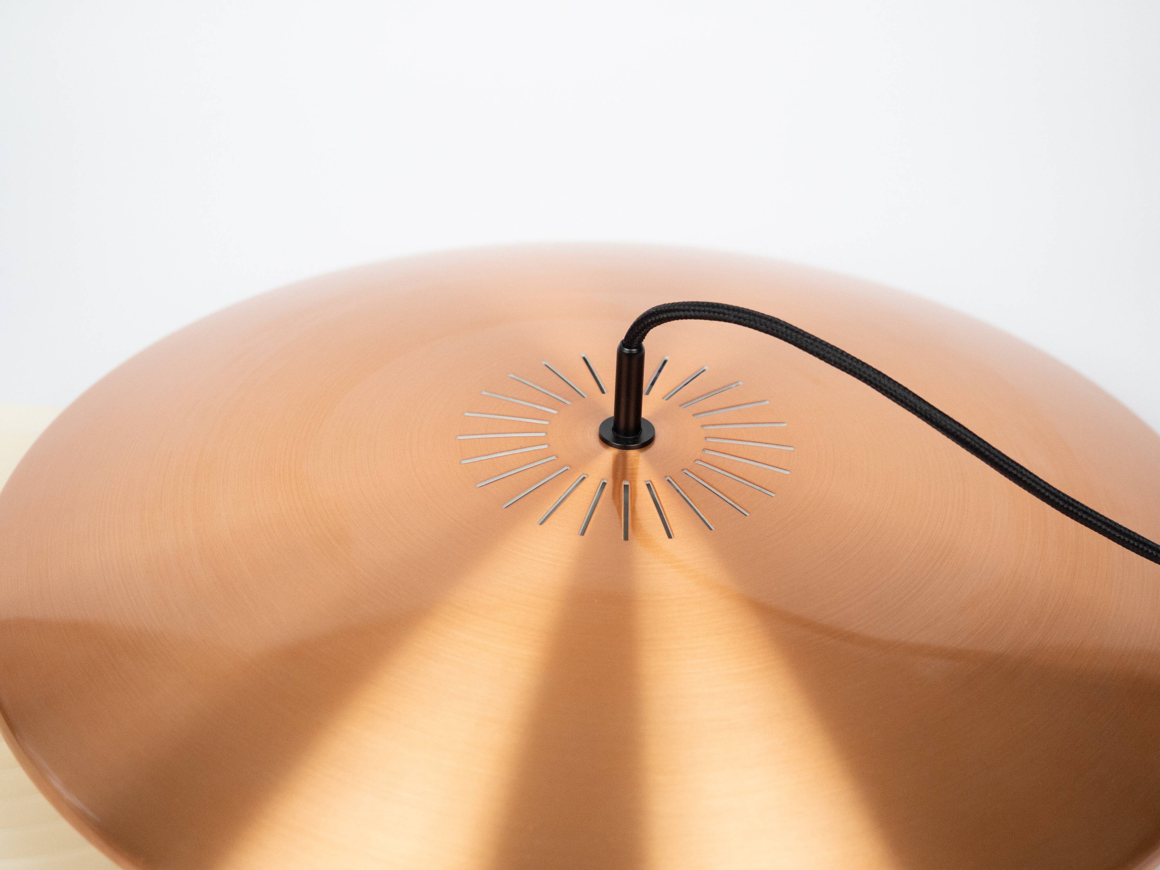 Danish vintage pendant lamp Diskos by Jo Hammerborg, Fog og Morup, 1965