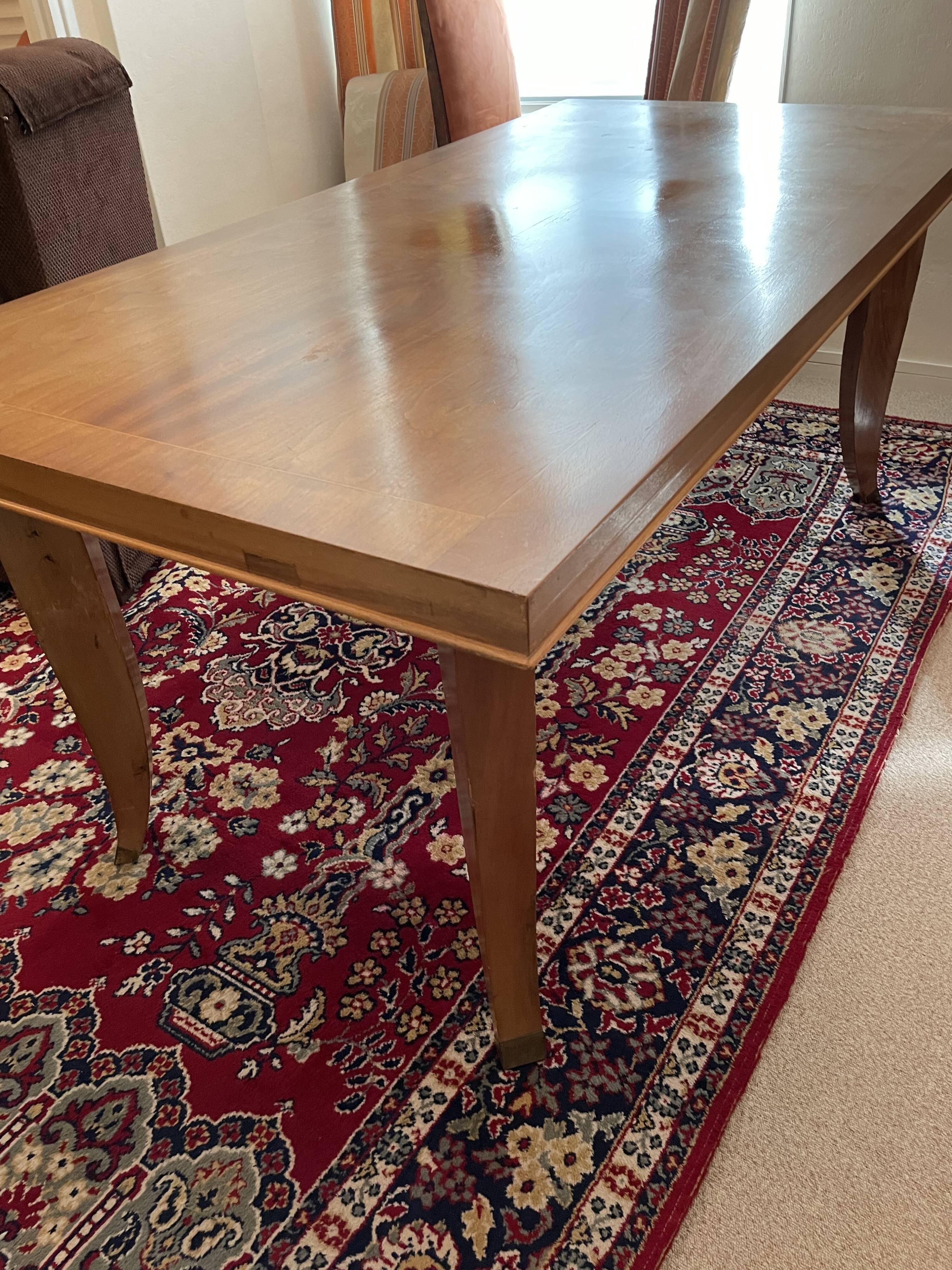 Dining table walnut art deco