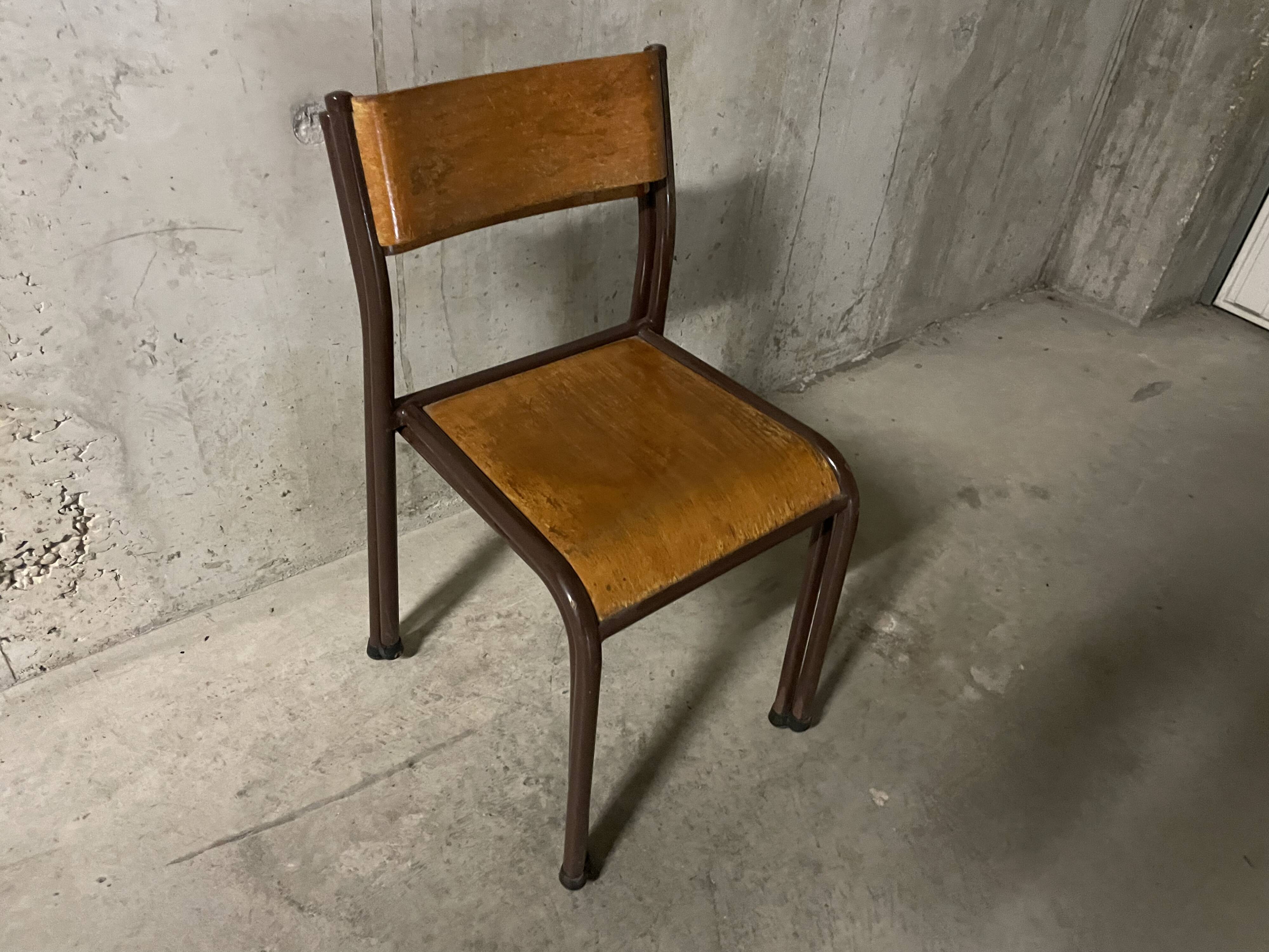 Pair of Mullca school chairs