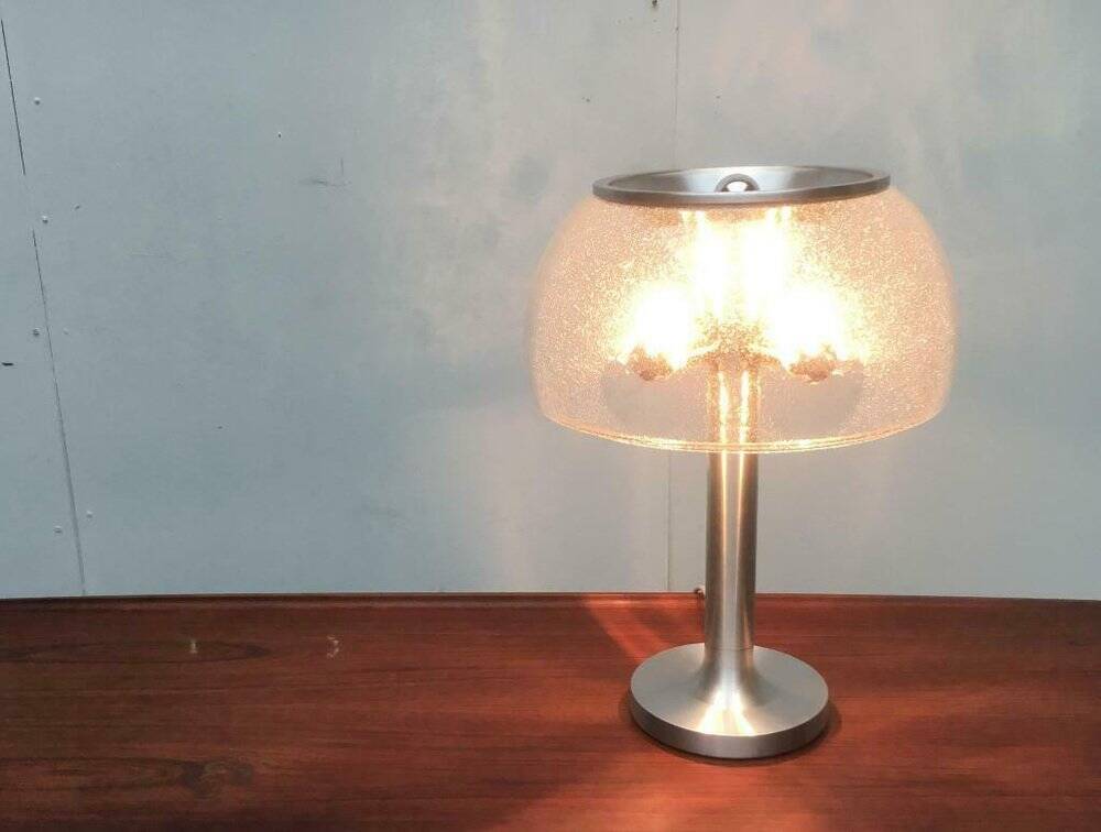 Swiss mushroom table lamp in space age style from the 1960s by Temde.