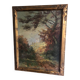 Oil on canvas 19th century landscape by Brunot