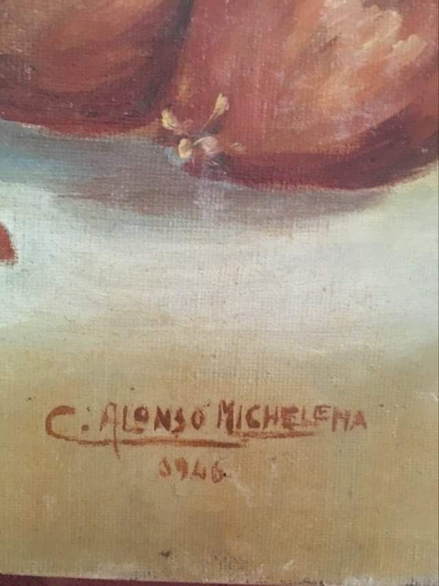 Still life painting with game.