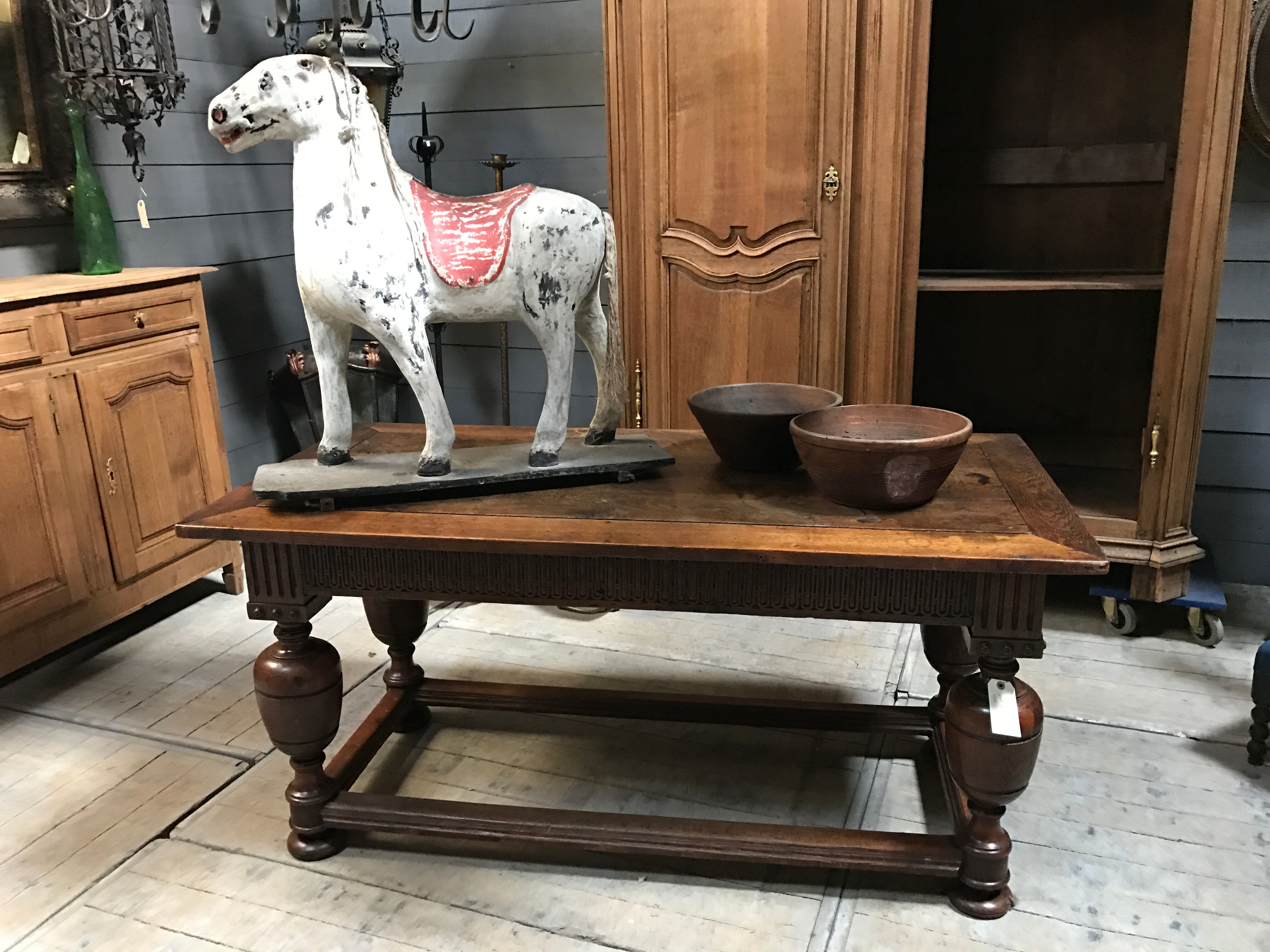 Papier-mâché horse